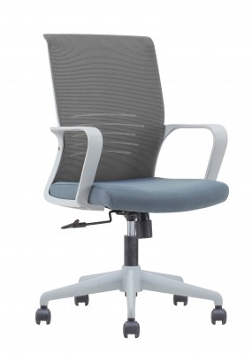 Кресло офисное/Betta/серый пластик/серая сетка/серая ткань