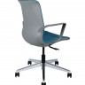 Кресло офисное Некст синяя ткань/темно серый пластик