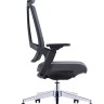 Кресло офисное Napa черный пластик/серая сетка/серая ткань/нейлон база
