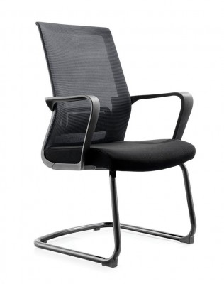 Кресло офисное Интер CF/черная краска/черная сетка/черная ткань