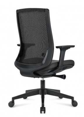 Кресло офисное  Ruby black LB/черный пластик/черная сетка/черная ткань