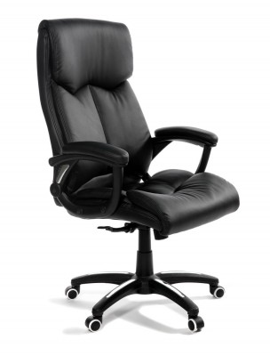 Кресло офисное/Даллас/(black) черная экокожа