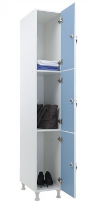 Шкаф для раздевалок WL 13-30 голубой/белый 