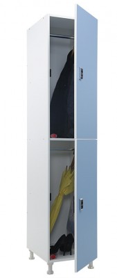 Шкаф для раздевалок WL 12-40 EL голубой/белый  