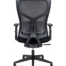 Кресло офисное Asper LB черный пластик/черная сетка/черная ткань