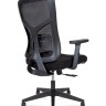 Кресло офисное Asper LB черный пластик/черная сетка/черная ткань