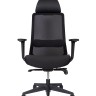 Кресло офисное Como black черный пластик/черная сетка/черная ткань