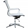 Кресло Хельмут (white) сталь + хром/белая сетка