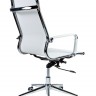 Кресло Хельмут (white) сталь + хром/белая сетка