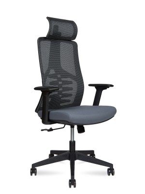 Кресло офисное Cosmo black/черный каркас/черная сетка/черная сидушка