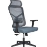 Кресло офисное Asper черный пластик/серая сетка/серая ткань