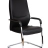 Кресло офисное Davos CF Black алюминиевая база/черная экокожа