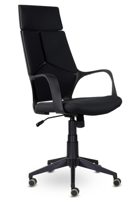 Кресло офисное IQ/черный пластик/нуар ткань
