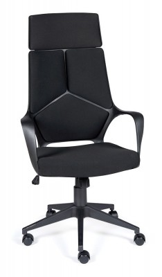 Кресло офисное IQ/черный пластик/черная ткань
