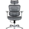 Кресло Kron aluminium grey серая сетка