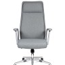 Кресло офисное Liverpool grey fabric/алюминиевая база/серая ткань