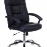 Кресло для руководителя Бюрократ T-9908AXSN-AB черный кожа крестовина хромированная