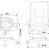 Кресло для руководителя Бюрократ T-9908AXSN-Black черный TS-584 ткань крестовина пластиковая