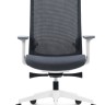 Кресло офисное Ruby LB белый пластик/серая сетка/серая ткань