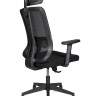 Кресло офисное Tema 2D черный пластик/черная сетка/черная ткань