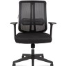 Кресло офисное Tema LB черный пластик/черная сетка/черная ткань 