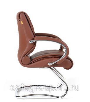 Кресло руководителя CHAIRMAN 445, коричневый, кожа
