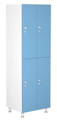 Шкаф для раздевалок WL 22-60 голубой/белый  