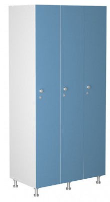 Шкаф для раздевалок WL 31-90 голубой/белый  