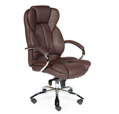 Кресло офисное Верса Brown темно-коричневая экокожа