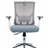 Кресло офисное Гарда SL белый пластик/серая сетка/серая сидушка