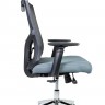 Кресло офисное Гарда SL черный пластик/серая сетка/серая сидушка