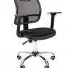 Кресло офисное CHAIRMAN-450 chrom, черный